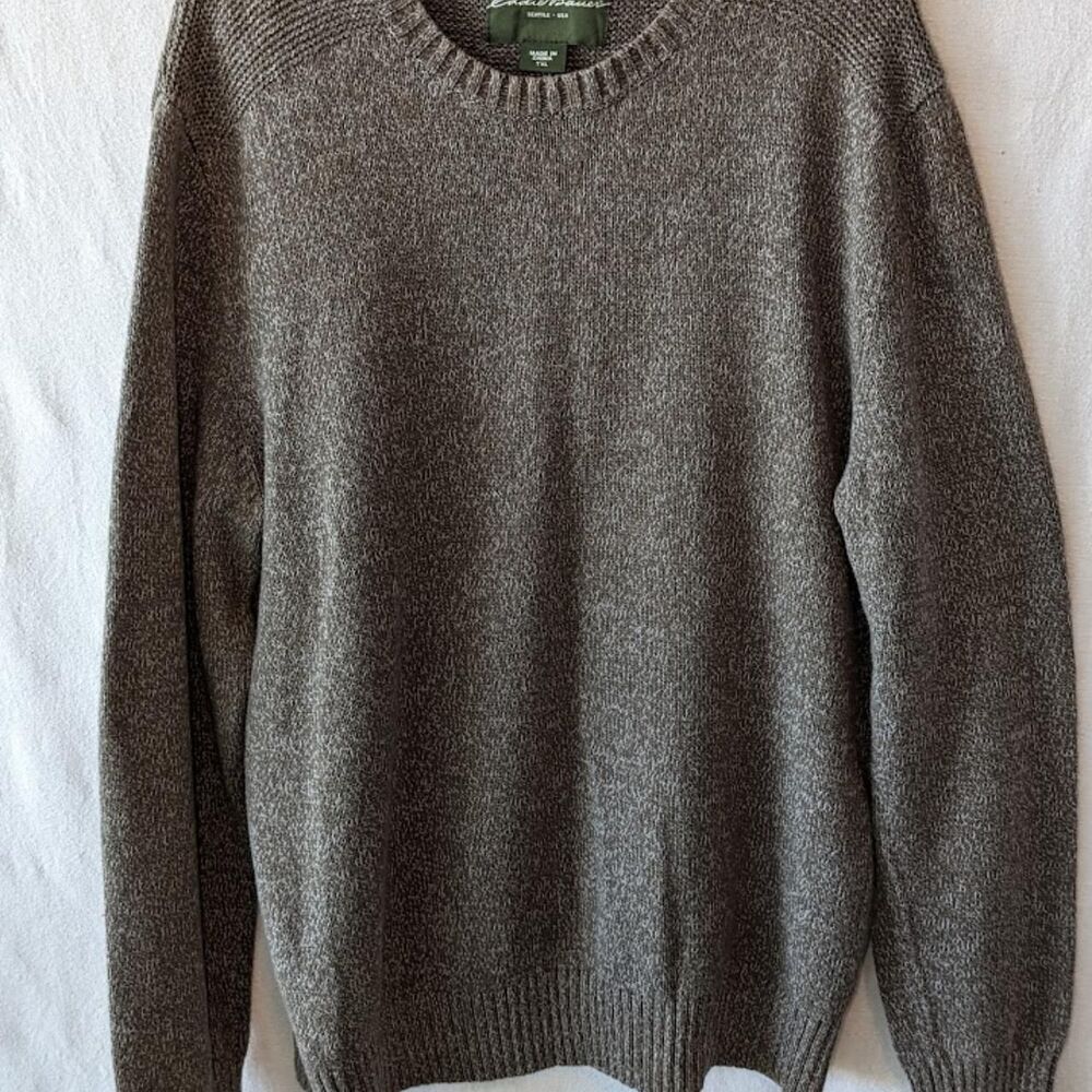 Eddie Bauer Brown Crew Neck Pullover Sweater Men's Size XLT
